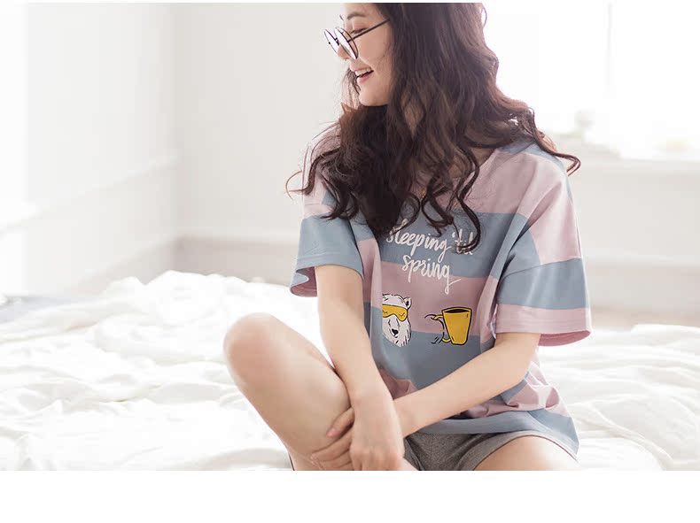 Pyjama mixte en Coton à manche courte - Ref 3005194 Image 15