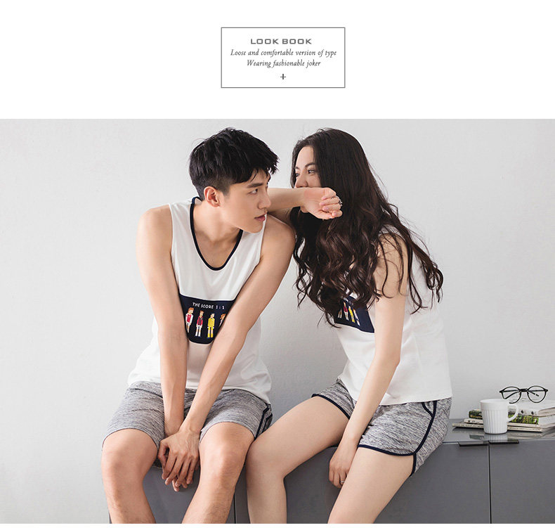 Pyjama mixte en Coton à sans manches - Ref 3005220 Image 14