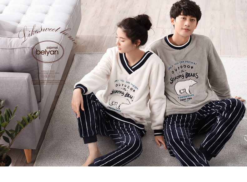 Pyjama mixte en Polyester Polyester  à manches longues - Ref 3005090 Image 6