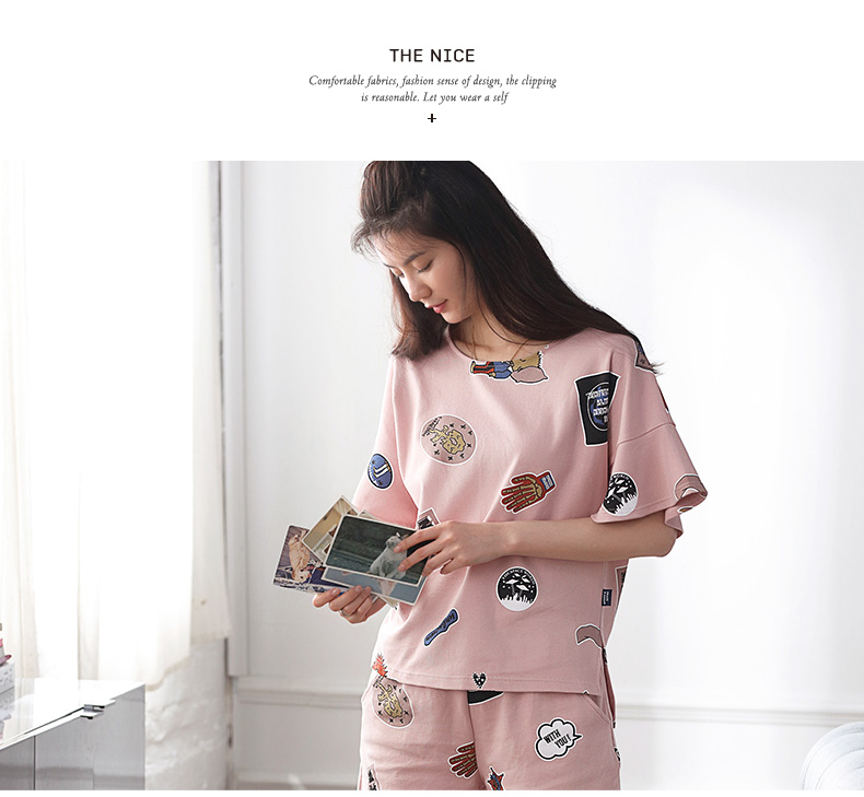 Pyjama mixte en Coton à manche courte - Ref 3005133 Image 19