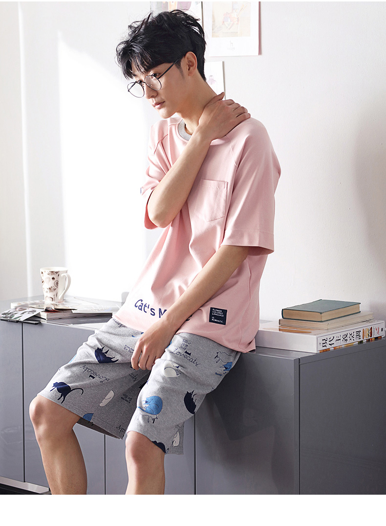 Pyjama mixte en Coton à manche courte - Ref 3005195 Image 14