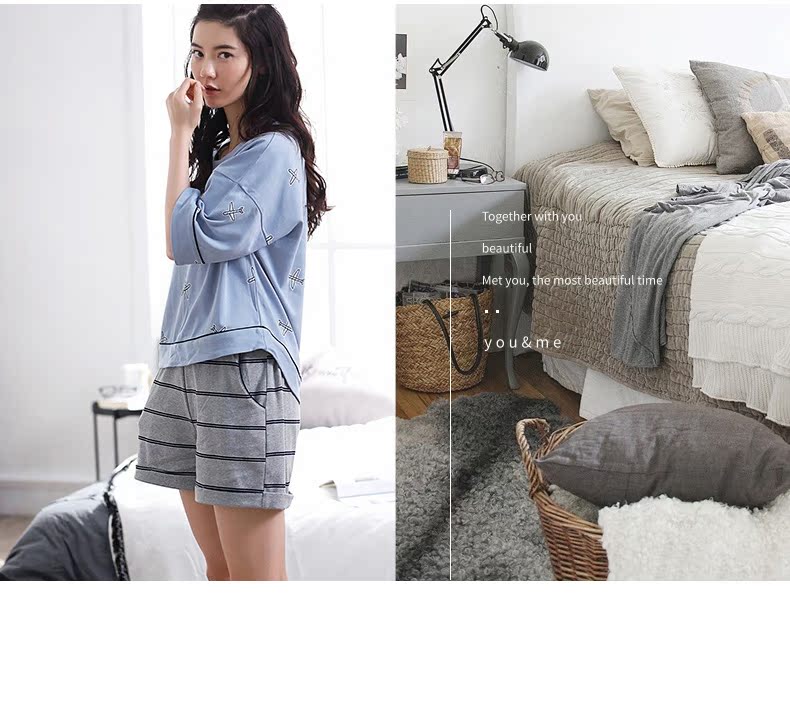 Pyjama mixte en Coton à manche courte - Ref 3005083 Image 8