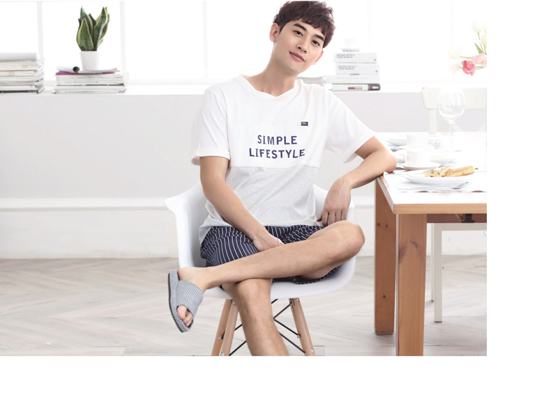 Pyjama mixte en Coton à manche courte - Ref 3005193 Image 52