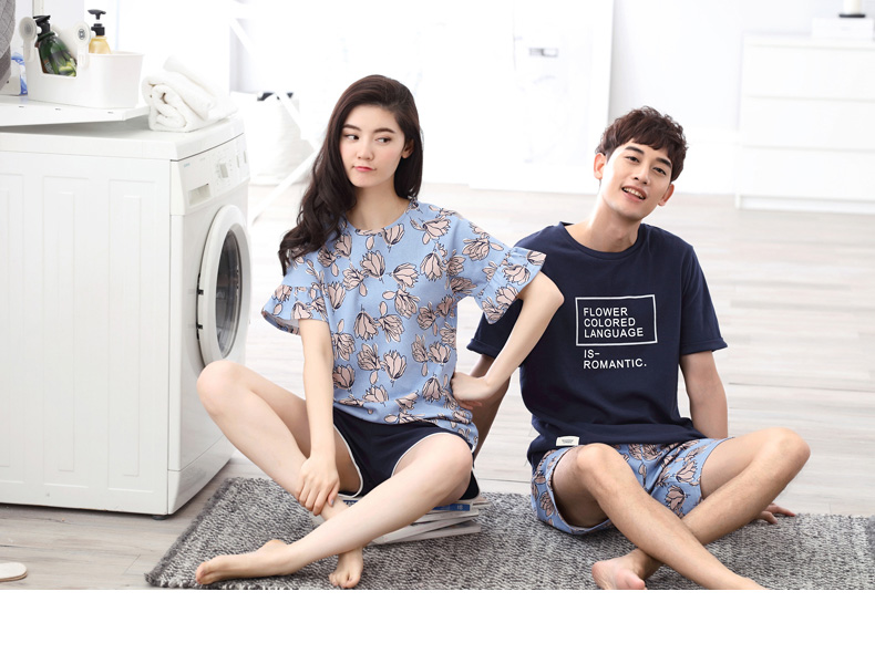 Pyjama mixte en Coton à manche courte - Ref 3005101 Image 6