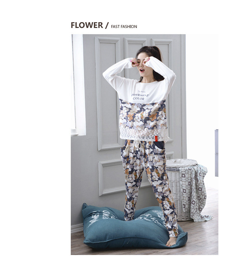 Pyjama mixte en Coton à manches longues - Ref 3005079 Image 8