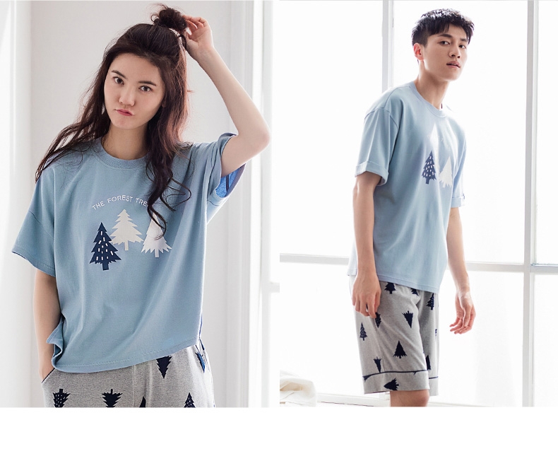 Pyjama mixte en Coton à manche courte - Ref 3005206 Image 17