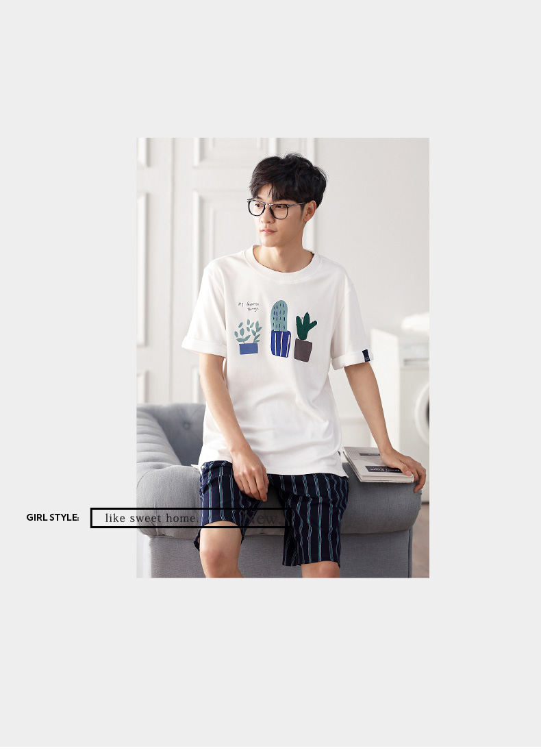 Pyjama mixte en Coton à manche courte - Ref 3005078 Image 15