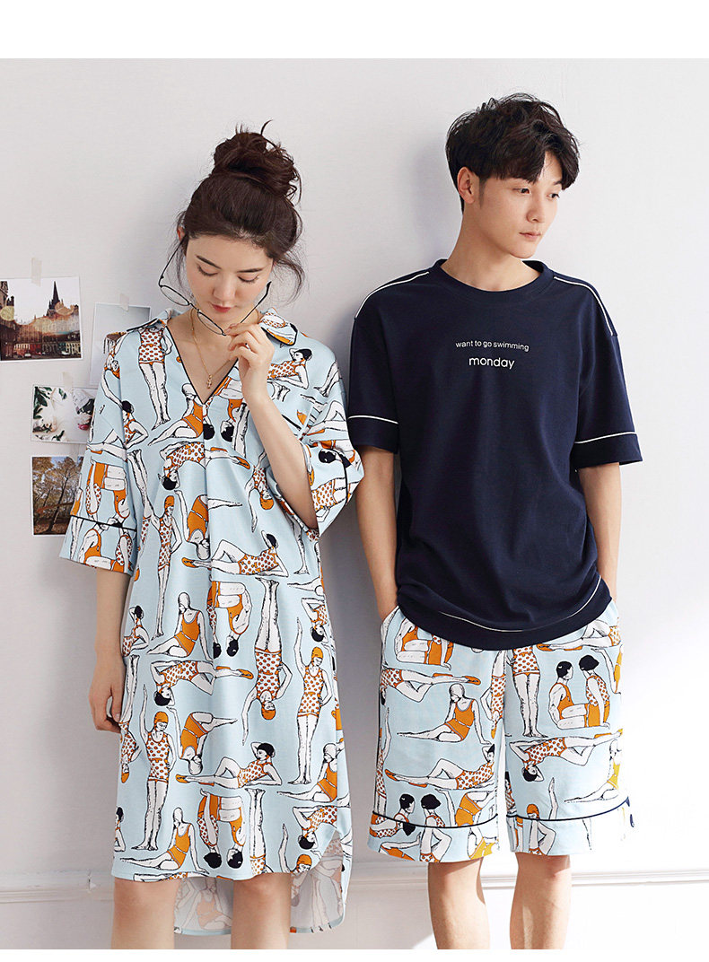 Pyjama mixte en Coton à manchon moyen - Ref 3005186 Image 16