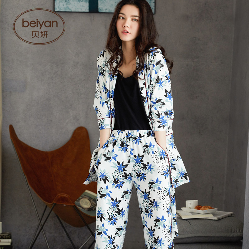 Pyjama pour femme en Coton à manches - Ref 2993192 Image 5