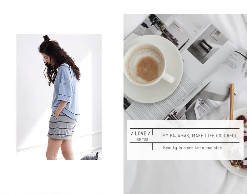 Pyjama mixte en Coton à manche courte - Ref 3005083 Image 16