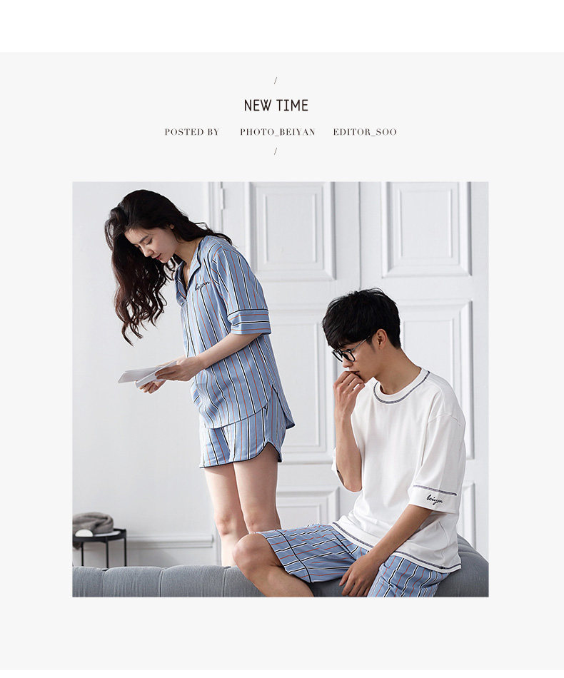 Pyjama mixte en Coton à manchon moyen - Ref 3005109 Image 15