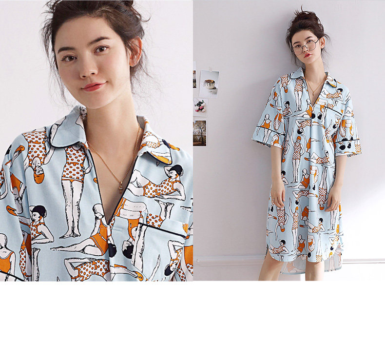 Pyjama mixte en Coton à manchon moyen - Ref 3005186 Image 18