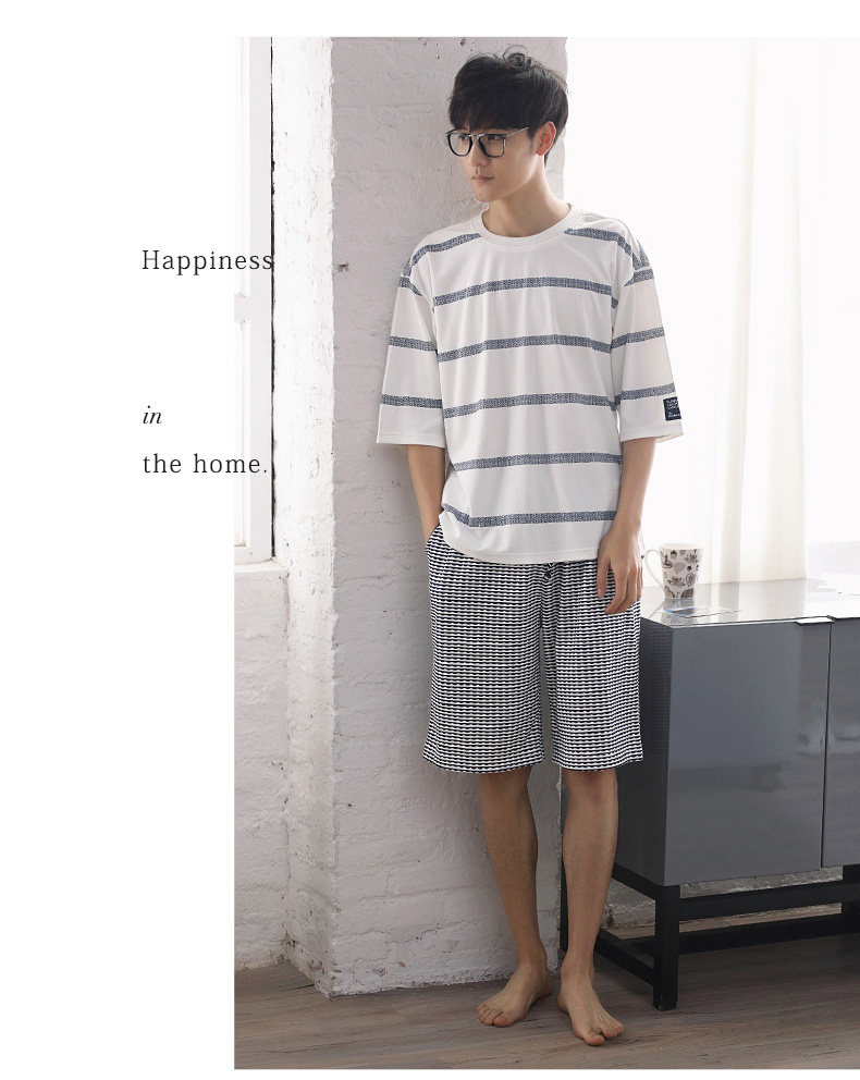 Pyjama mixte en Coton à manchon moyen - Ref 3005234 Image 18