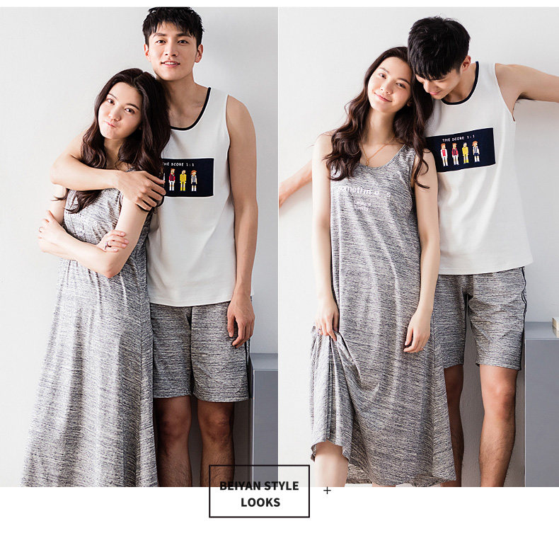 Pyjama mixte en Coton à sans manches - Ref 3005216 Image 22