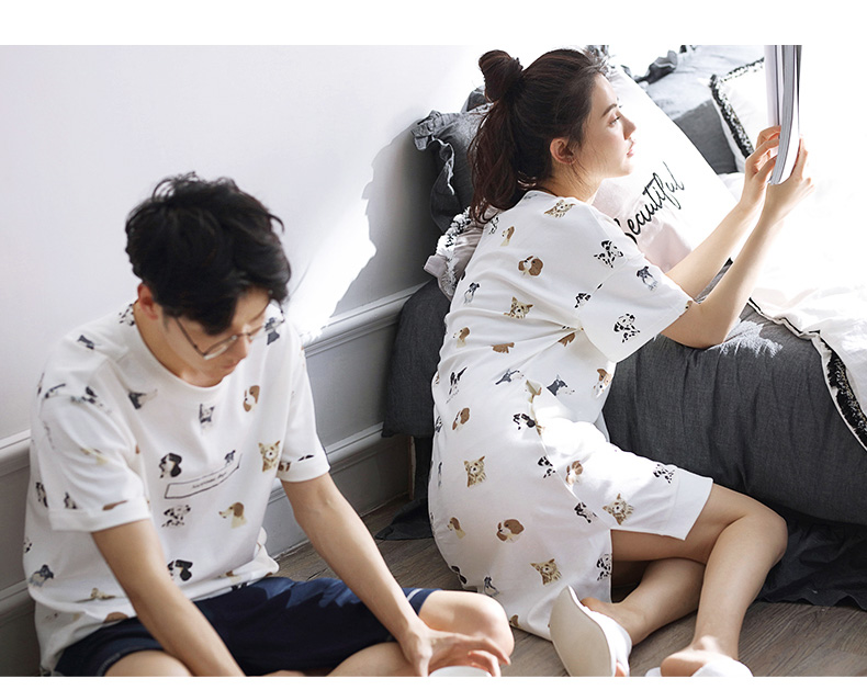 Pyjama mixte en Coton à manche courte - Ref 3005093 Image 19