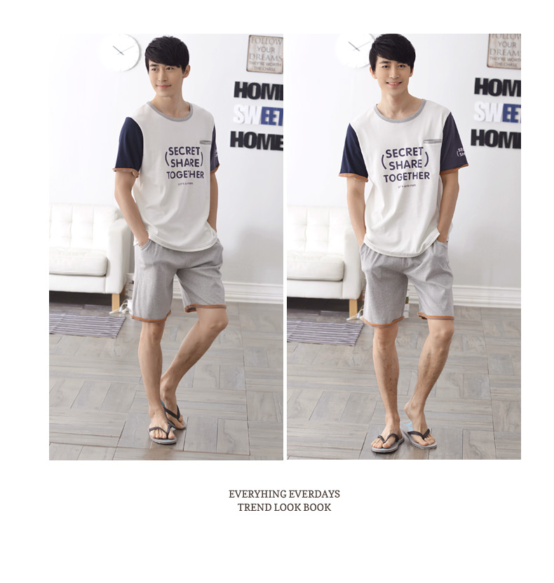 Pyjama mixte en Coton à manche courte - Ref 3005213 Image 10