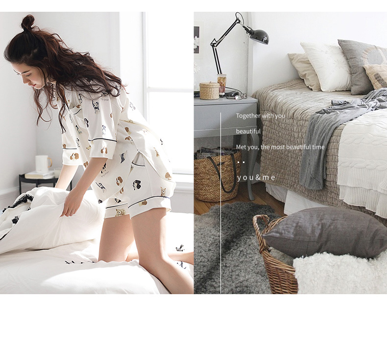 Pyjama mixte en Coton à manche courte - Ref 3005255 Image 8