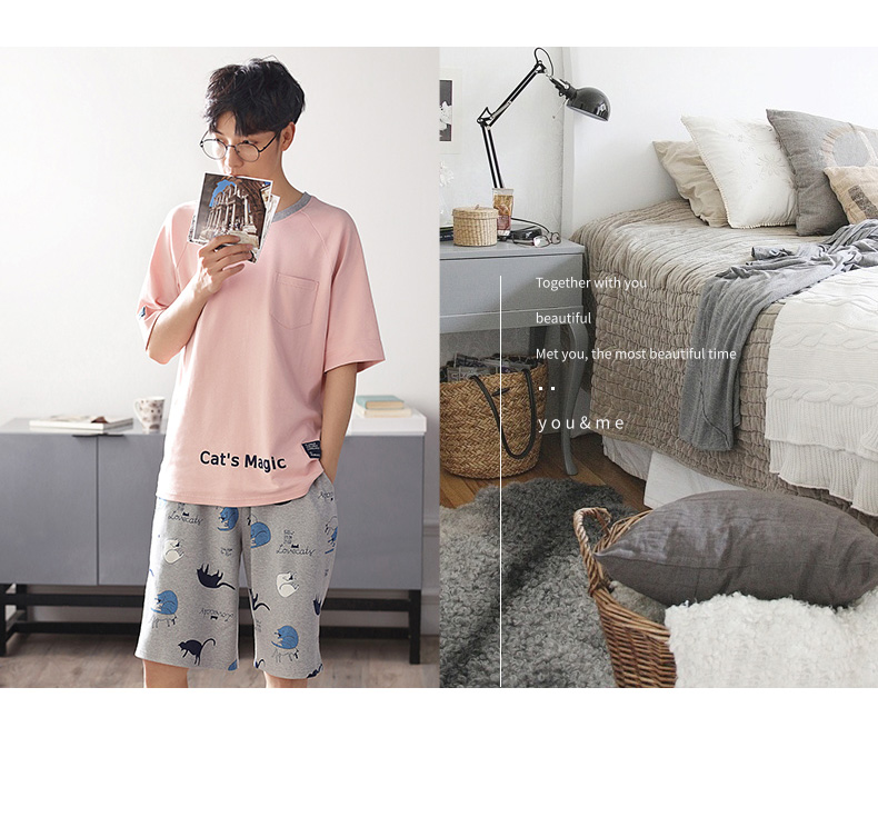 Pyjama mixte en Coton à manche courte - Ref 3005195 Image 8