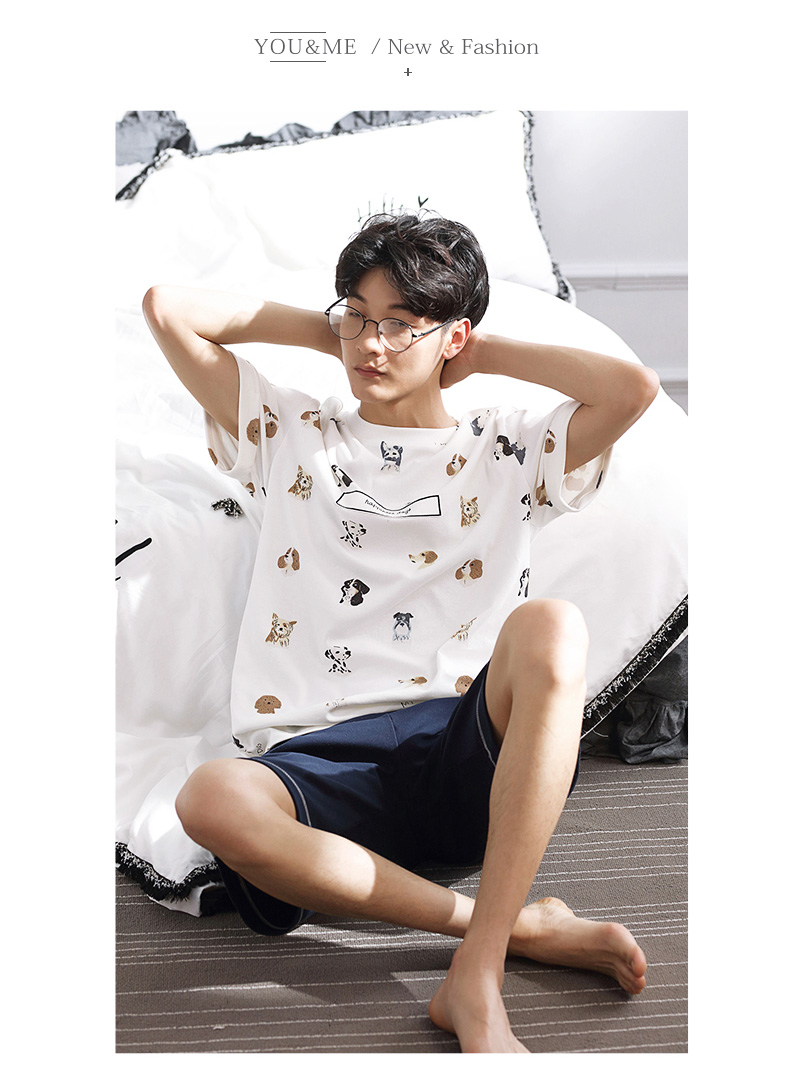 Pyjama mixte en Coton à manche courte - Ref 3005093 Image 13