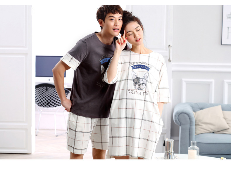 Pyjama mixte en Coton à manche courte - Ref 3005170 Image 12