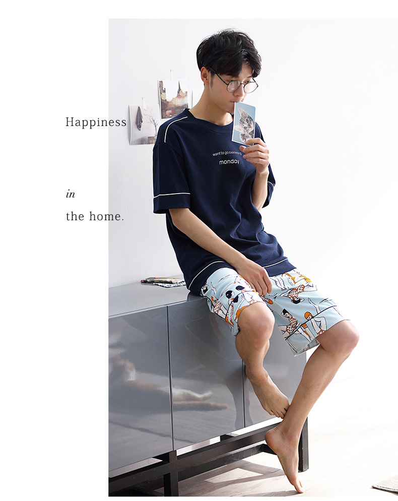 Pyjama mixte en Coton à manche courte - Ref 3005158 Image 18