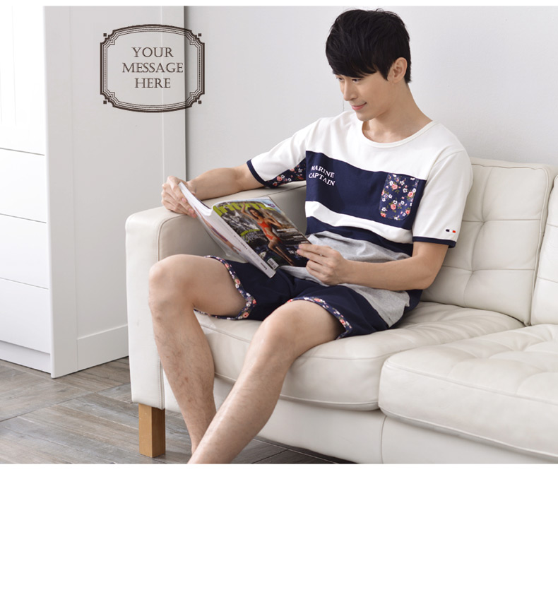 Pyjama mixte en Coton à manche courte - Ref 3005080 Image 11