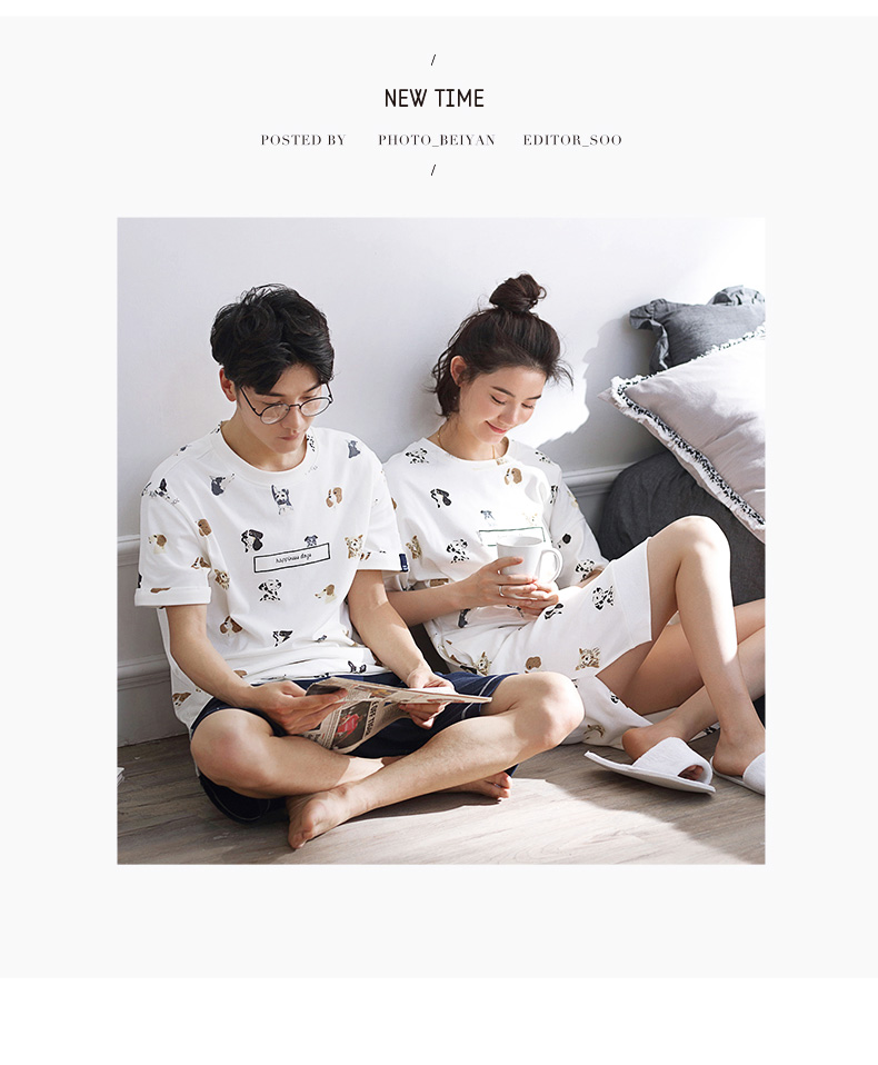 Pyjama mixte en Coton à manche courte - Ref 3005093 Image 18