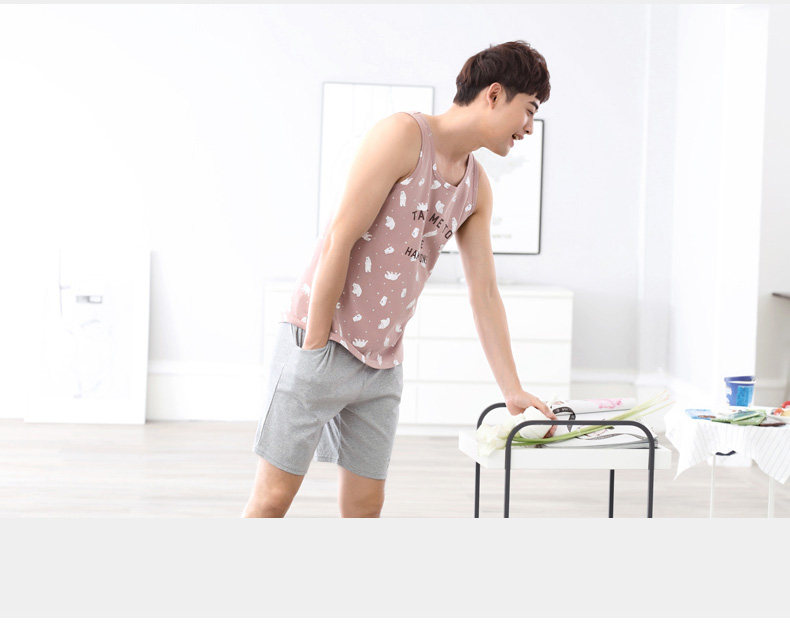 Pyjama mixte en Coton à sans manches - Ref 3005208 Image 14