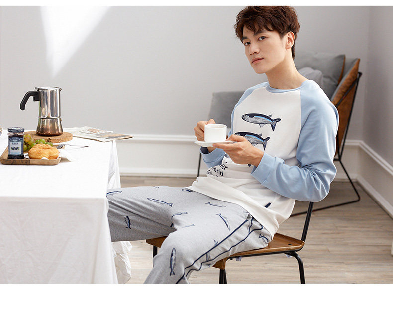 Pyjama mixte en Coton à manches longues - Ref 3005230 Image 10