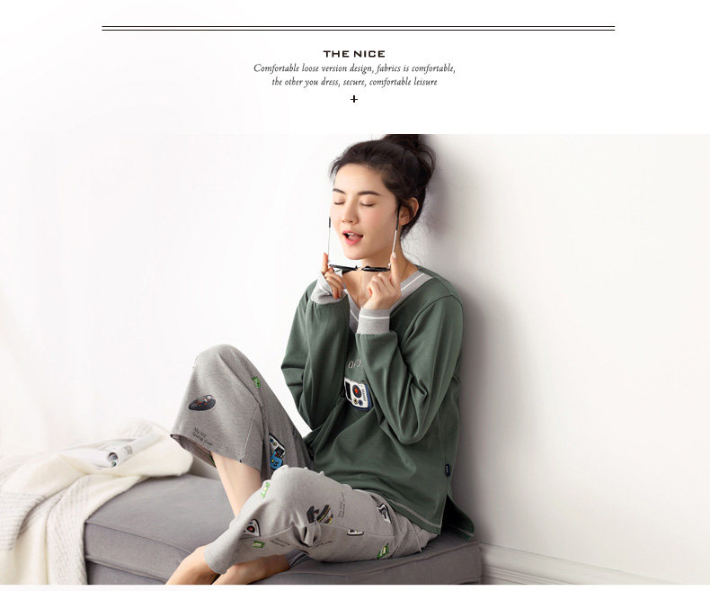 Pyjama mixte en Coton à manches longues - Ref 3005167 Image 8