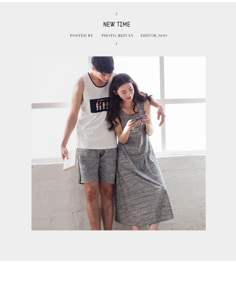 Pyjama mixte en Coton à sans manches - Ref 3005216 Image 18