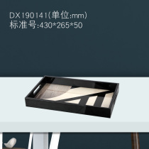 Modern new Yalong paint black and white gray splicing storage box tray light luxury decoration model room jewelry box