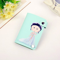 Ladies card bag cute bus credit card multi card position card set rotation recruit pre-settlement staff Leather Repair
