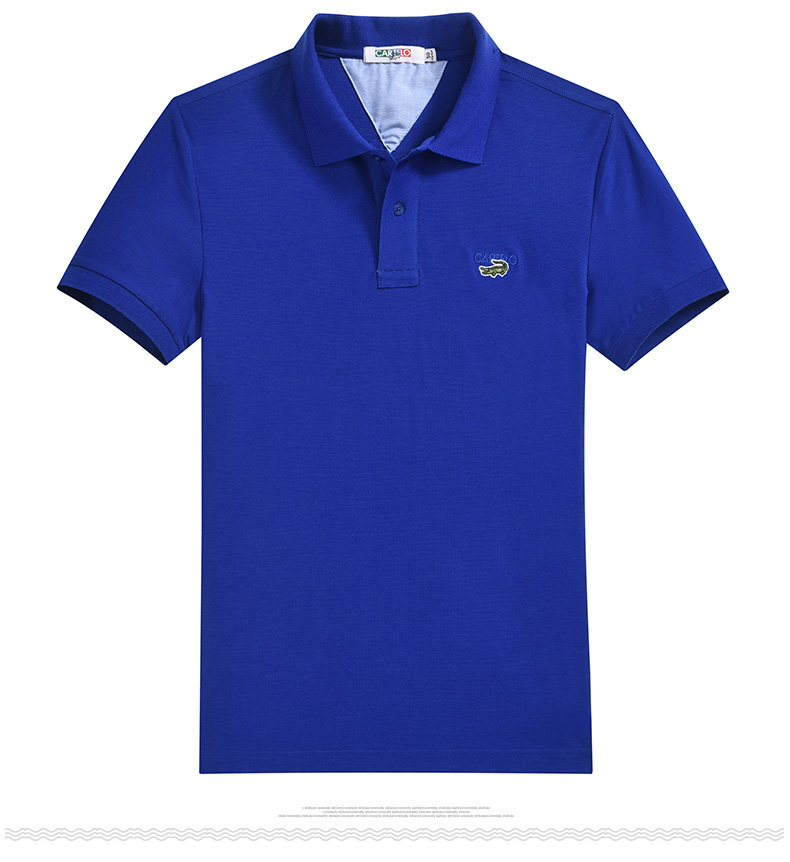 Cartier cá sấu tay ngắn áo thun nam mùa hè mới áo polo mỏng thanh niên giản dị ve áo thun nam màu rắn áo phông polo nam