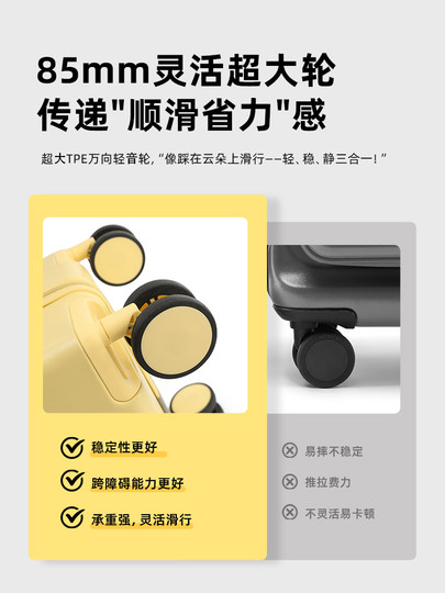 Extra Large Suitcase for Women, 37 Points, Large Capacity, Zipper Password Box, Sturdy and Durable Travel Suitcase, Leather Suitcase, Trolley Case