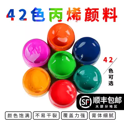 Acrylic pigment 24 color set 300ML large bottle beginner hand painted wall painting waterproof special diy stone painting