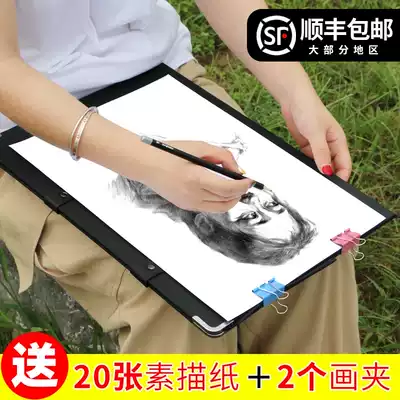 Outdoor sketching 8K 4K drawing clip double shoulder clip drawing board sketching board sketching board art can hold paper sketch pad