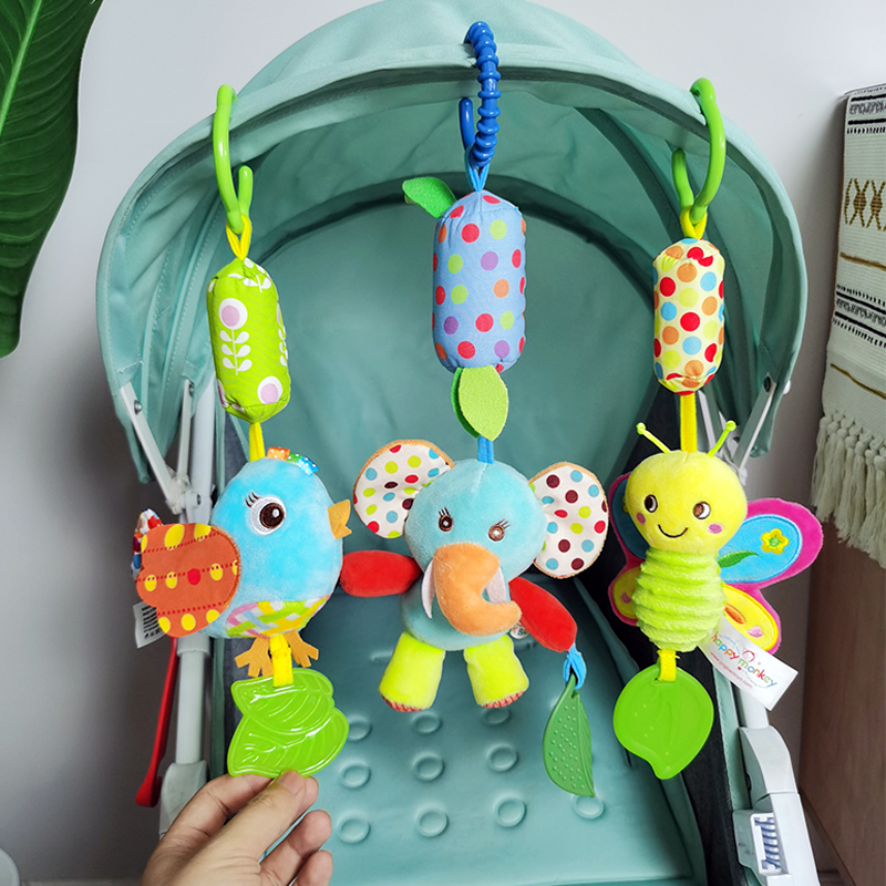 Baby trolley hung with a toy hanger hanging on a stroller with rocking bell music suspended-Taobao