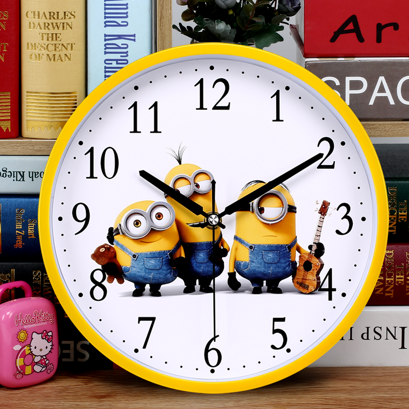 silent cartoon wall clocks living room bedroom clocks childrens room simple fashion quartz clock round clock creative table - Bedroom Clock silent cartoon wall clocks living room bedroom clocks childrens room simple fashion quartz clock round clock creative table - Bedroom Clock