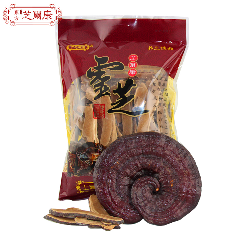 Buy 3 get 1 zhierkang purple Ganoderma lucidum tea wine soup Linzhi wild growth Ganoderma lucidum slices can be pruned 500g
