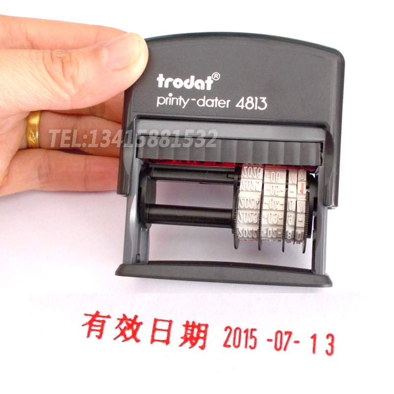 Return ink seal Adjustable date Chapter overturning Zhangding to make production valid period print rotating wheel printing aside