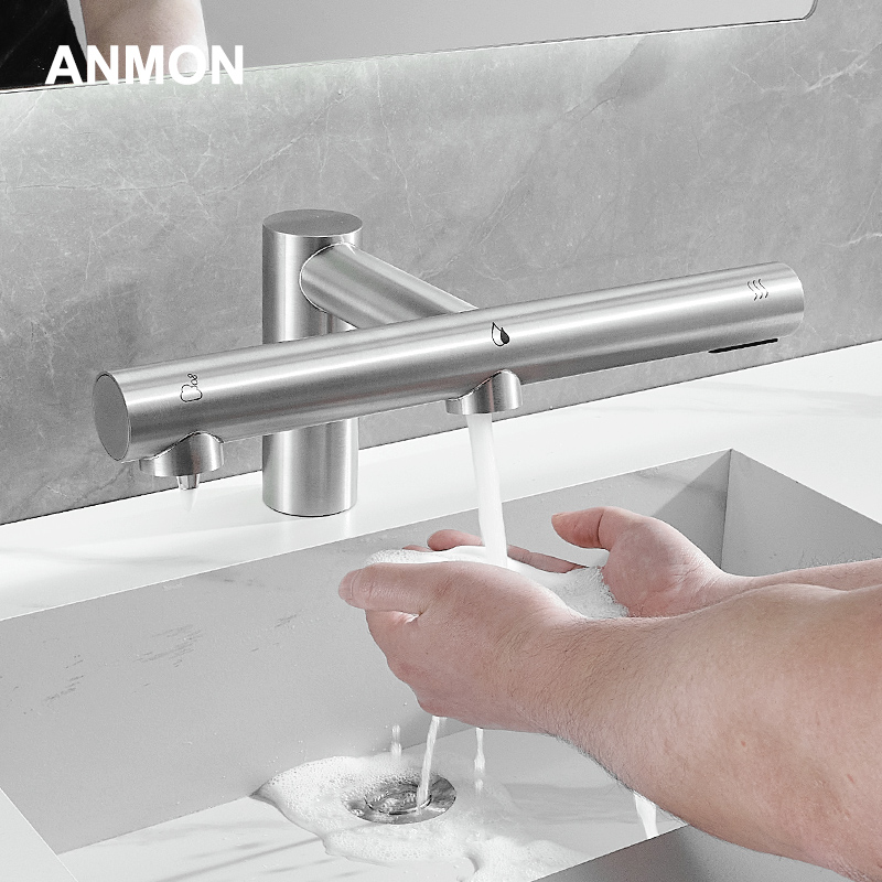 Three-in-one faucet three-in-one faucet induction countertop faucet automatic faucet hand dryer