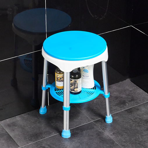Rotatable bath chair aluminium alloy bathroom 360-degree swivel bathing chair for elderly non-slip pregnant woman shower stool-Taobao