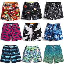 Gailang European and American beach pants mens five-point lined quick-dry loose island resort swimming trunks couples hot spring shorts