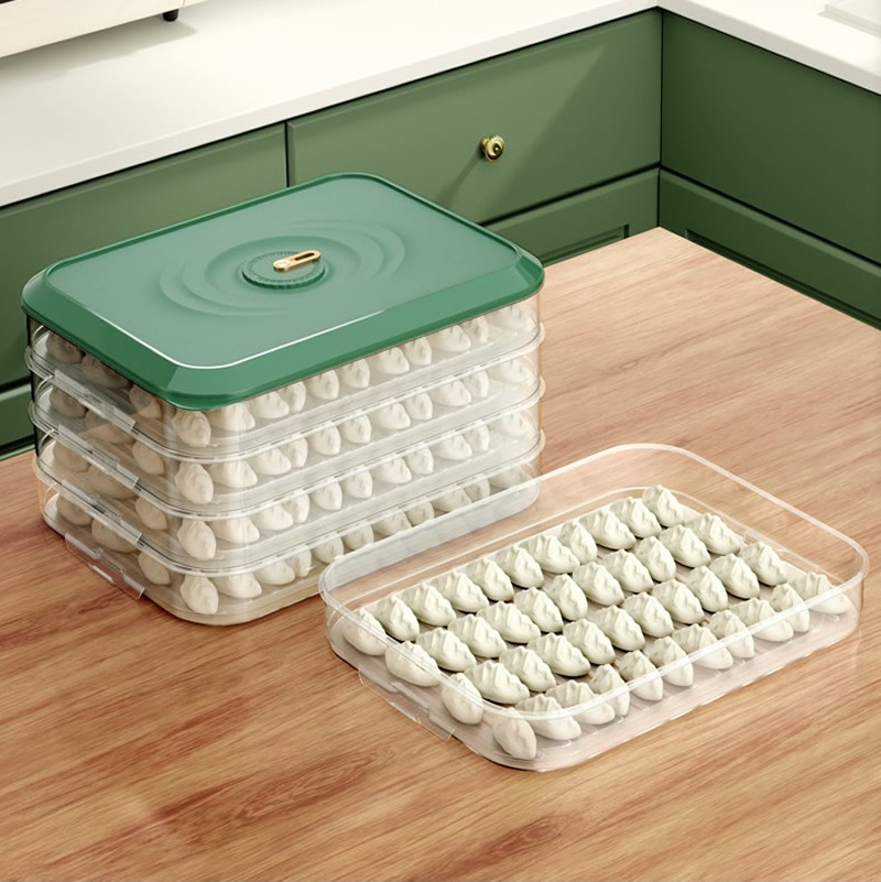 Frozen dumpling box refrigerator storage box special kitchen multi-layer household frozen frozen fresh noodle chaotic storage box
