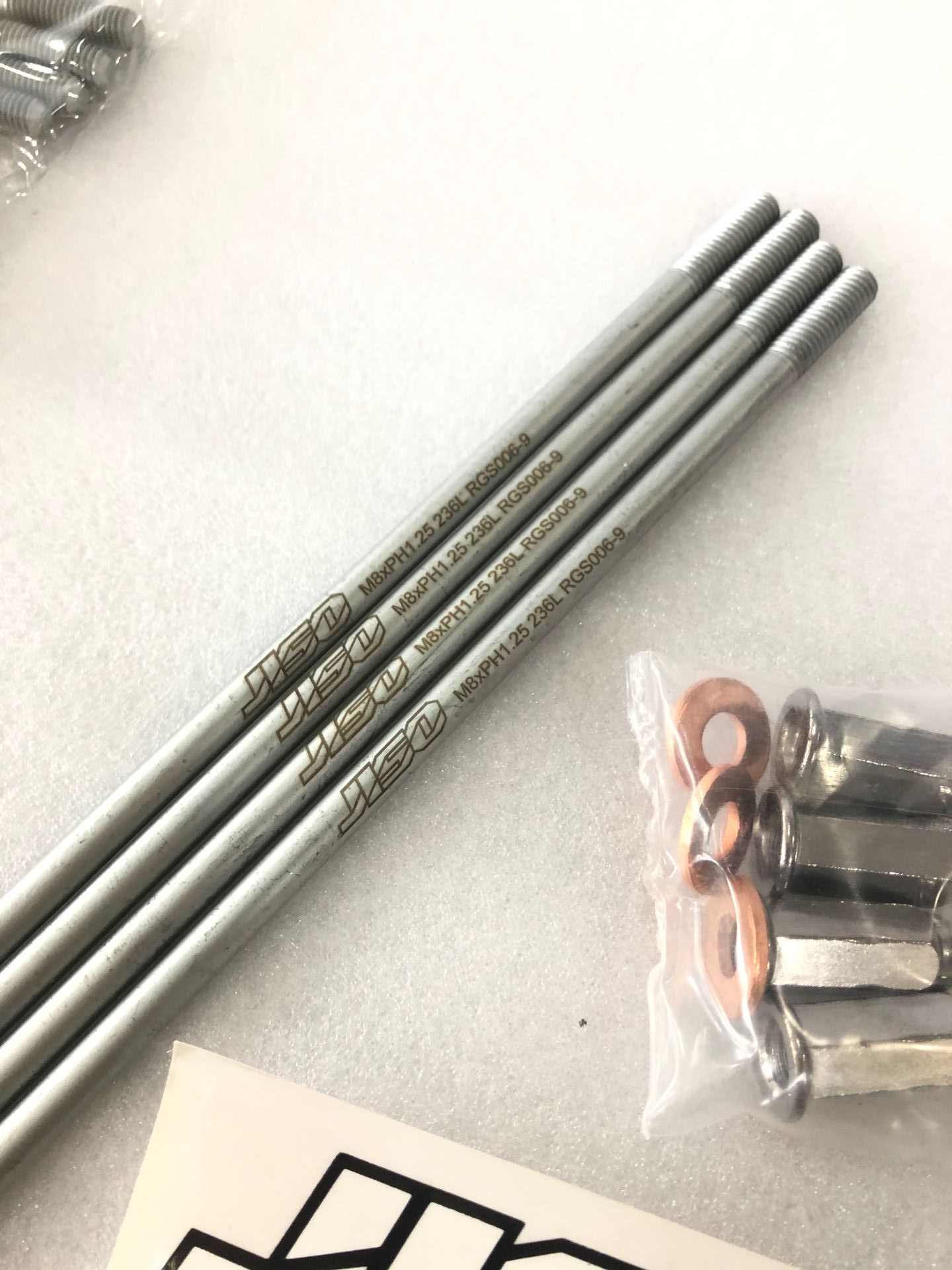 Taiwan JISO Fuxi Qiaoge ghost fire CUXI Cool Qi Xunying Cygnus modified 4V extended double-headed tooth cylinder column screw