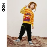 MQD Трикотажная летняя одежда, осенний детский свитер, подходит для подростков, круглый воротник, 2020