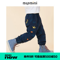 MQD childrens clothing mens childrens full version casual pants 2021 spring new childrens baby tooling pocket trousers