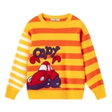 MQD Трикотажная летняя одежда, осенний детский свитер, подходит для подростков, круглый воротник, 2020