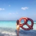 Vòng tròn bơm hơi vòng tròn cho người lớn vòng nách ba vòng phao cứu sinh trẻ em dày lên ghế nổi giường nổi phao bơi chống lật Cao su nổi